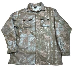 NWT Camo Sherpa Lined Shacket - Original Deluxe Supply - Jacket XL